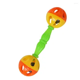 Other Bird Supplies Colorful Parrot Chew Toy Gnawing Bell Birds Cage Bite Toys Hanging Or Perching Stand For Parakeet Conure