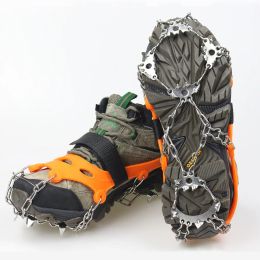 Accessories 19/23 Teeth Climbing Crampons Ice Snow Shoes Boots Traction Cleats Stainless Steel AntiSlip Grips Walking Hiking Accessories