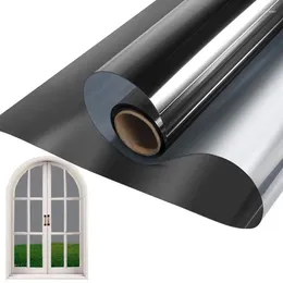 Window Stickers Heat Control Film Sunlight Blocking Reusable Sliding Door Films Thermal Insulation For Bathroom Lounge Living Room