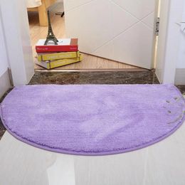 Carpets Entrance Door Rug Modern Simple Solid Colour Plush Foot Mat Home Coffee Table Carpet Toilet Kitchen Non-slip Floor Protection