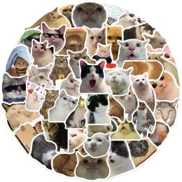 10/30/50pcs Funny Cats Meme Graffiti Stickers DIY Scrapbook Notebook Laptop Luggage Cute Animal Decals Sticker for Toys Gift