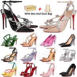 2024 Pumps Red Heels Bottoms Designer Damen Kleid Schuhe Loafers Big Size Stiletto Peep-Toes Sandalen Luxurys Bottoms High Heel Hot Chick Sneakers Gummi mit Box 35-43