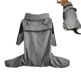 Dog Apparel Rain Coat Outdoor Large Raincoat Sunscreen Reflective Jacket Pet Hoodie Waterproof Medium Clothes