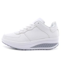 Shoes Shoes Woman Leather sneakers Walking Shoes Air Cushion Sports Shoes Shake Thick Soles Muffin Soft Sports Travel Women Shoes