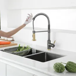 Kitchen Faucets High Quality Sink Faucet Intellisense Touch Induction And Cold Mixer Tap 1 Hole Handle Pull Out