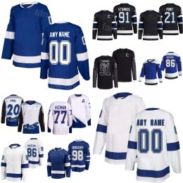 Youth Men Women Hockey 21 Brayden Point Jerseys 24-25 Alternate 91 Steven Stamkos 38 Brandon Hagel 98 Mikhail Sergachev Victor Hedman Nicholas Paul Nikita Kucherov