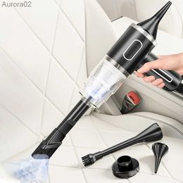 Vacuum Cleaners 3000/4000 Pa Cordless Car Vacuum Rechargeable Handheld Vacuum Cleaner Car Vacuum for Car Home for Dust Pet Hair Dirt Home yq240402