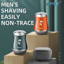 Electric Shavers KEMEI Mini Shaver Mens Portable Washable Rechargeable Razor Shaving Machine for Travel Outdoor 2442