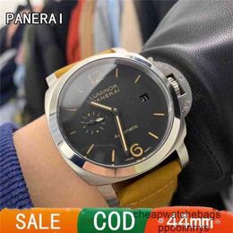 Paneraiss Automatic Men Watches Paneraiss Mens Watch LUMINOR Series Pawnable Original 300m Waterproof Oem Cod Waterproof Wristwatches Stainless steel Automatic