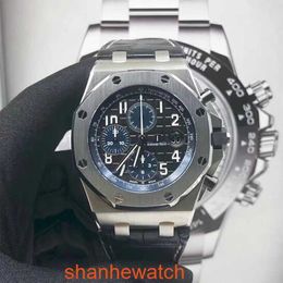 Famous AP Wristwatch Mens Watch Royal Oak Offshore Automatic Machinery Precision Steel Date 26470ST Blue Black Plate 42mm