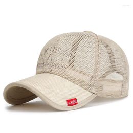 Ball Caps Unisex Summer Mesh Baseball Cap Breathable Casual Fashion Quick Dry Sun Hat Adjustable Gorras Casquette Homme