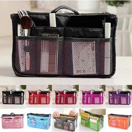 Cosmetic Bags 2024 Large Capacity Storage Nylon Travel Insert Organizer Handbag Tote Bag Women Make Up Beauty Pouch