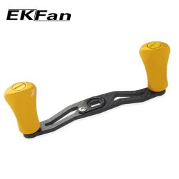 Accessories EKFAN Aluminum Alloy Knob Carbon Fiber Fishing Reel Handle Suitable For SHI &DAI Fishing Tool Tackle Accessories