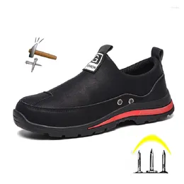 Boots Waterproof Men Work Safety Shoes Steel Toe Cap Working Ankle Non-slip Construction Indestructible Sneakers