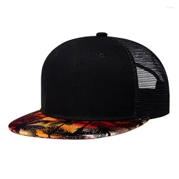 Ball Caps Cap Men Snapback Flat Summer Sun Beach Sports Accessory UV Protection Mesh Breathable Hiphop Dad Hat For Teenagers