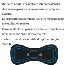 Neck Rechargeable Massager Electric Neck Massage EMS Cervical Vertebra Massage Patch for Muscle Pain Relief,Support Dropshipping