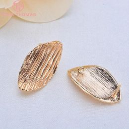 Stud Earrings (2681)6PCS 13x22MM 24K Gold Colour Plated Tree Pattern High Quality DIY Jewellery Making Findings Accessories
