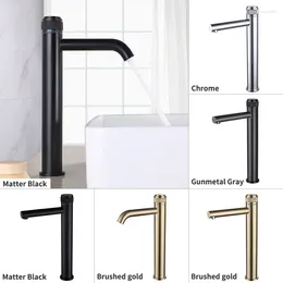 Bathroom Sink Faucets High Quality Brass Basin Faucet Power Switch Button And Cold Water Tap For Taps