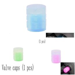 Upgrade Mini Car Tire Valve Caps Luminous Valve Stem Caps Universal Fluorescent Tyre Nozzles Cover Tyre Wholesale