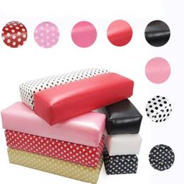 Nail Art Solid Colour Spot Leather Hand Pillow Comfortable and Washable Rectangular Hand Pillow Small Pillow for New Nail Art Shop