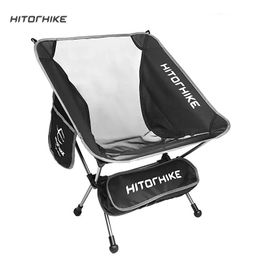 Travel Ultralight Folding Aluminium Chair Superhard High Load Outdoor Camping Portable Beach Hiking Picnic Seat Fishing Chair 240327