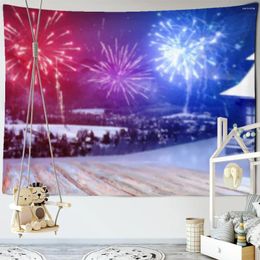 Tapestries Beautiful Christmas Fireworks Tapestry Mandala Home Wall Hanging Hippie Bohemian Decoration Holiday Gifts