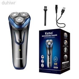 Electric Shavers Kemei Rechargeable Mens Shaving Cordless Rotary Wet Dry Shaver Top Sale And 3 Head KM-2807 2442