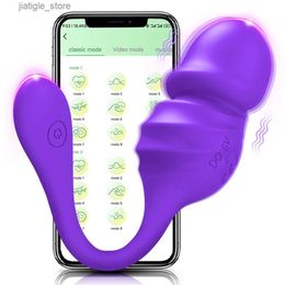Other Health Beauty Items Wearable Bluetooth APP Vibrator for Women Dildo Clitoris Stimulator Remote Vibrating Panties Female s for Couples Y240402