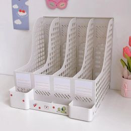 File Box Large Capacity Ornamental Detachable Long Lasting Sturdy Stationery File Basket Storage Box for School Office Supplies