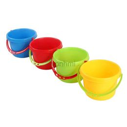 Sand Play Water Fun 4 Beach Pail Sand Castle Building Sand Bucket Fun Summer Sand Toys for Kids ( Blue Red Yellow Green Style ) 240402