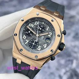 Minimalist AP Wristwatch Royal Oak Offshore Series 25940OK Automatic Mechanical Mens Watch 18K Rose Gold Material with Rear Modified Ring