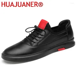 Casual Shoes Mens Lightweight Breathable Walking Genuine Leather Flat Fashion Classic Outdoor Sneakers Spring Autumn