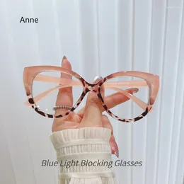 Sunglasses Blue Light Blocking Glasses Women Cat Eye Frames Anti Radiation Spectacle Eyeglasses Fashion Ladies Computer Eyewear