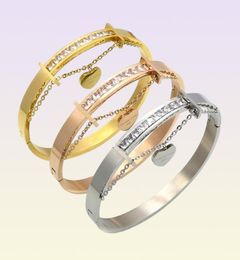 Fashion Jewellery Stainless Steel open cuff heart charms bracelet bangles for men women t style6182512