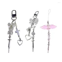 Keychains Delicate Phone Charm Keychain Bag Dangler Fashionable Anti-Lost Chain Hangings Drop