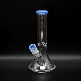 1pc,25cm/9.8in,Thick Bottom Glass Water Pipe,Borosilicate Glass Bong,Glass Hookah,Glass Smoking Item With Colour Bowl,Home Decorations,Smoking Accessaries