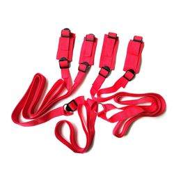 Bondage Sex Toys For Woman Couples Handcuffs Bdsm Bondage Set Under Bed Restraints Rope Strap Adult Game Goods Wrists Ankle Cuffs