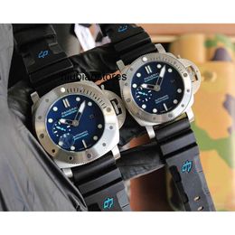 Luxury Watch Designer Wristwatches Mirror Swiss Automatic Movement Size 44mm 47mm Imported Rubber Strap Waterproof Mens Movement