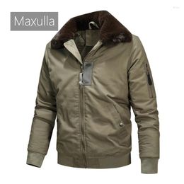 Men's Jackets Maxulla Autumn Winter Casual Jacket Outdoor Windproof Thick Warm Coat Fashion Slim Style To Overcome Clothing