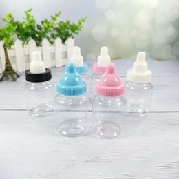 Gift Wrap 12Pcs Cute Plastic Baby Pacifier Bottle Candy Box Shower Boxes Christeing Decoration Gender Reveal Party Favours