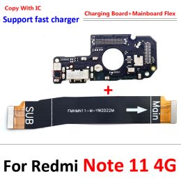 NEW USB Charging Port Dock Board Connector Main FPC Motherboard Flex Cable For Xiaomi Redmi Note 9 10 7 Pro 10S 11 4G 5G 8 fast