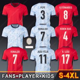 24 25 Soccer Jersey portugal RUBEN RONALDO PEPE 2024 Euro Cup BRUNO B. FERNANDES Portuguesa Football Shirt 2025 Rafael Leao Bernardo Silva JOAO FELIX Men Kids kit