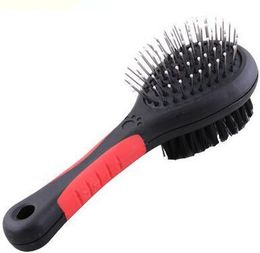 Pet Cat Dog Shoes Blanket Cleaning Double-sided Brush Dog Hair Comb Plastic Massage Pet Comb Needle Comb