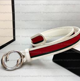 2024 Men Designer Belts Classic GGites Fashion Business Casual Belt Women Metal Buckle Leather Width 3.8Cm Size 105-125cm With Box G07