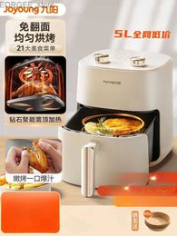 Air Fryers 220V Easy Cooking Your Favorite Food Joyoung Air Fry Pan 5L Large Capacity Electric Fry Pan Y240402