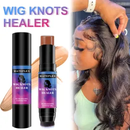 Adhesives Wig Knots Healer Waterproof Lace Tint Stick Hair Dye Stick With Brush Lace Grid Knots Concealer For Frontal Hairpiece Hairline