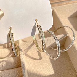 Hoop Earrings 14K Gold Plated Get Ready To Turn Heads With These Glamorous Featuring Breathtaking Water Jewels Zircon Party