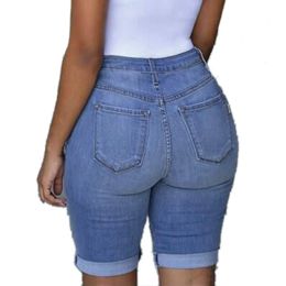 Denim Shorts Women Plus Size Destroyed Hole Leggings Short Pants Denim Shorts Ripped Jeans Jean Shorts For Womens Plus Size
