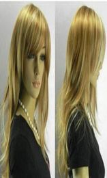 Fashion New Medium Cosplay Blonde Mixed Women039s Girl Wig Wigs For Women8796941