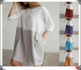 Women Cotton Dress female Casual Dresses Sexy Women summer long dress girl street style dresses cheap long tshirts8431282